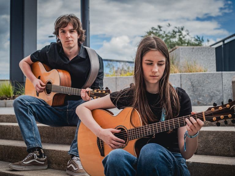 Poppy and Charlie Keel Square Promo Shoot 2026